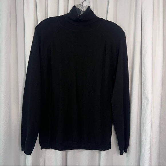 Talbots Women's Black Turtleneck Sweater - Picture 1 of 3